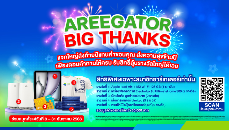 AREEGATOR BIG THANKS!